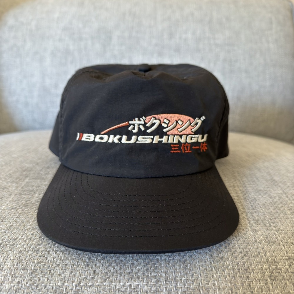 Trinity The Label Bokushingu Nylon Snapback Hat Black Streetwear Adjustable Cap